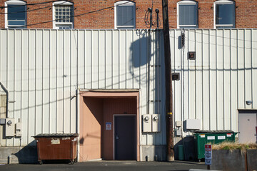 Urban alley in Walla Walla Washington