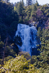 Grouse Creek Falls from el portal road in Yosemite National Park in May of 2023
