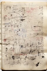 a scan of a handwritten lined paper page of math