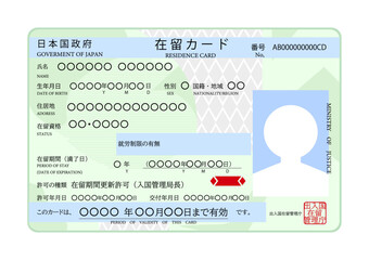 在留資格を証明する在留カード