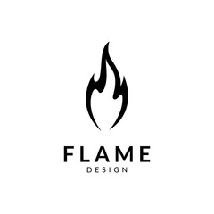 Simple fire element logo ready to use