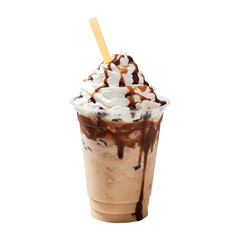 chocolate ice cream frappe created with Generative AI