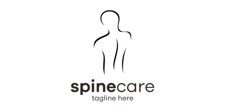 logo design spine health care icon vector inspiration