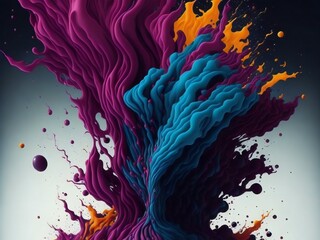 abstract colorful background with splashes