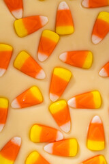 Candy corn fudge