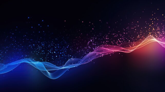 Technology Particle Abstract Background