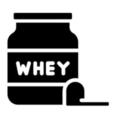 whey glyph icon