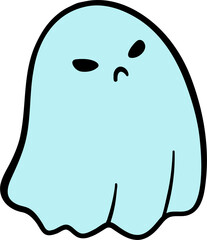 Pastel ghost Halloween concept