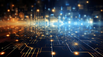 Naklejka premium Technology Abstract Background