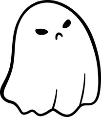 Doodle Halloween Ghost