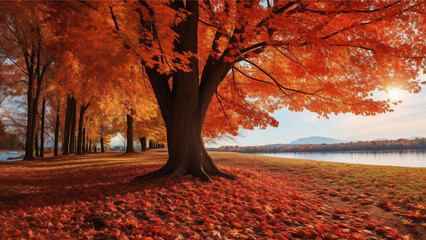 Natural Landscape in Autumn