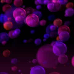 Abstract background colorful bubble.