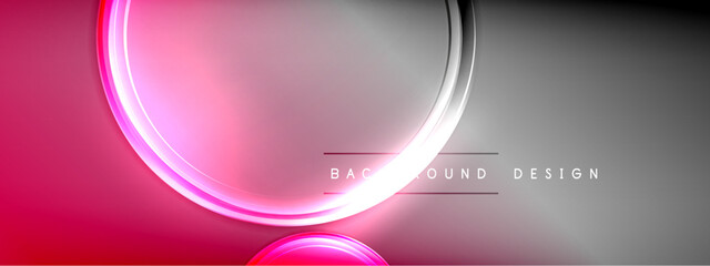 Vector abstract background - liquid transparent bubble shapes on fluid gradient with shadows and light effects