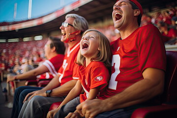 Parents in the stands and on the sidelines cheering for their children