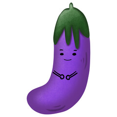 cartoon eggplant