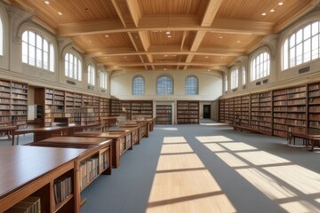 interior of a library building