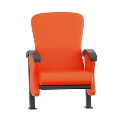cinema chair 3d, cinema and film 3d render pack, high quality render, transparent background
