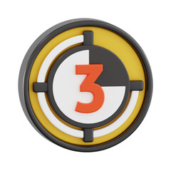 cinema countdown 3d, cinema and film 3d render pack, high quality render, transparent background