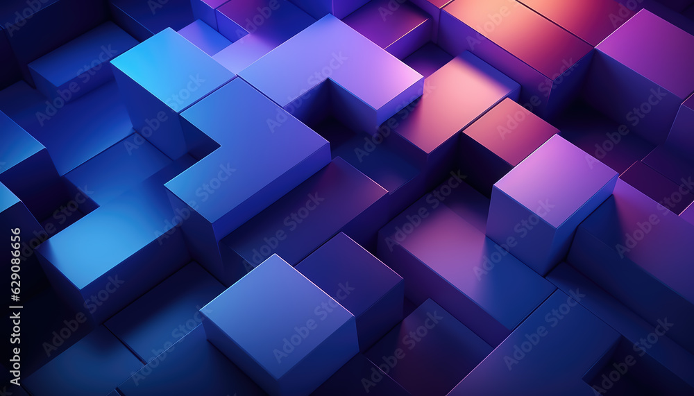 Poster Abstract 3D Business Background