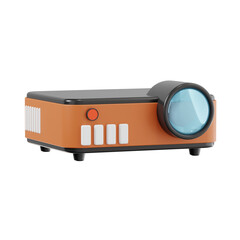 movie projector 3d, cinema and film 3d render pack, high quality render, transparent background