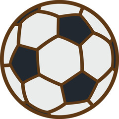 Fototapeta premium Football cartoon icon student concept isolated vector illustration