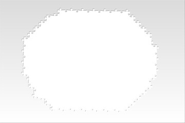 Digital png illustration of mock up with puzzles on transparent background