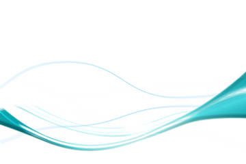 Digital png illustration of white and blue waves on transparent background