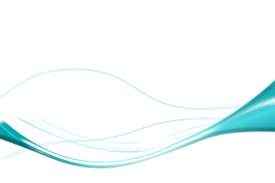 Digital png illustration of white and blue waves on transparent background