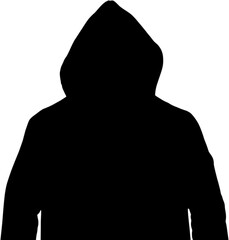 Digital png illustration of silhouette of man on transparent background