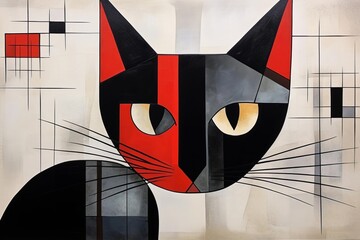 黒猫のイラスト,Generative AI AI画像