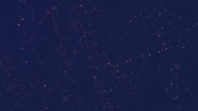 Red glowing bokeh particles animation 