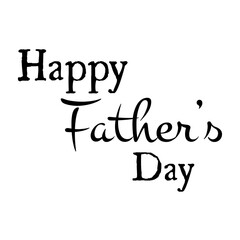 Digital png illustration of happy father's day text on transparent background