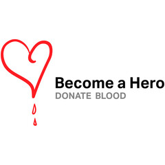 Digital png illustration of donate blood text on transparent background