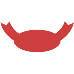 Digital png illustration of abstract shape on transparent background