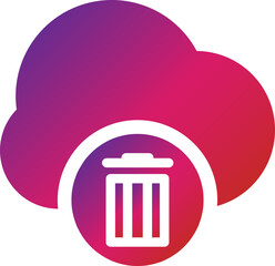 modern gradient cloud service icon