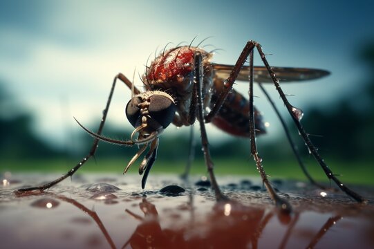 Fotograf&iacute;a macro de un mosquito