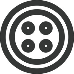 日用品の線画単品アイコン　ボタン