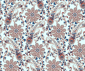 Digital textiles design flowers motifs borders and pattern for textiles prints