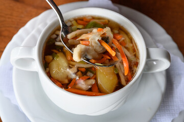 Verlorene Hamburger Aalsuppe Hamburg Style Eel Soup or Broth