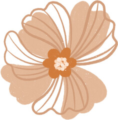 Hand drawn Abstract Flower Illustration