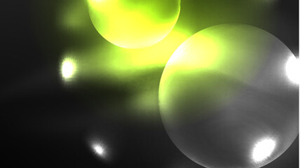 Circles with bright neon shiny light effects, abstract background wallpaper design
