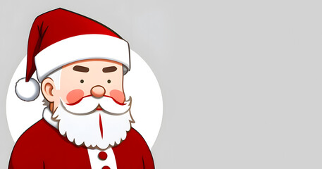 Santa Claus with copy space. Generative AI