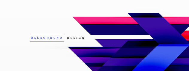 Visually striking background design featuring dynamic geometric lines and arrows. This captivating composition combines movement and precision, creating an engaging and visually appealing graphic