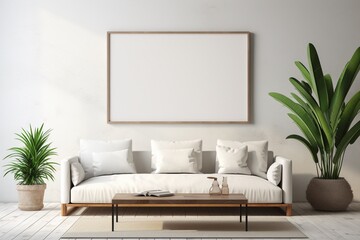 Ultra Realistic Farmhouse Style Living Room Interior Created with Generative AI