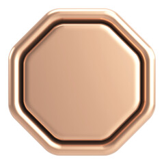 3D button. Empty button. 3D illustration.