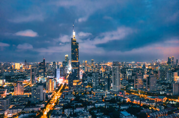 Fototapeta na wymiar Night View of Nanjing City, Jiangsu Province, China