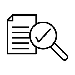 magnifying glass and document