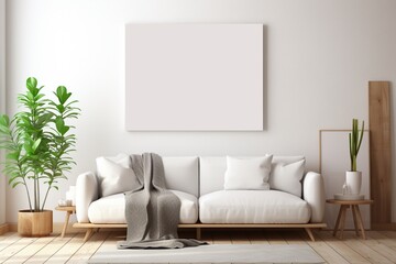 Ultra Realistic Farmhouse Style Living Room Interior Created with Generative AI