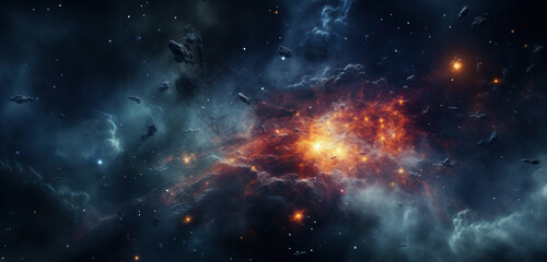 Fototapeta premium background with space, Generative AI