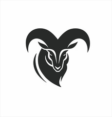goat icon vector, filled flat sign, Symbol, logo illustration